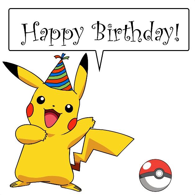 Happy Birthday Pikachu - Fun Pokémon Celebration Image