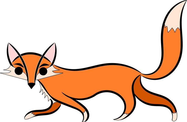 Cartoon Fox Illustration - Playful & Bold Vector Art for Web and Print