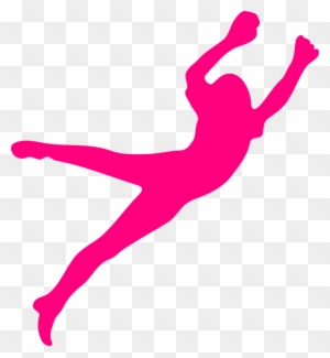 Dynamic Human Silhouette in Mid-Leap - Free Vector Graphic for Sports & Fitness Design