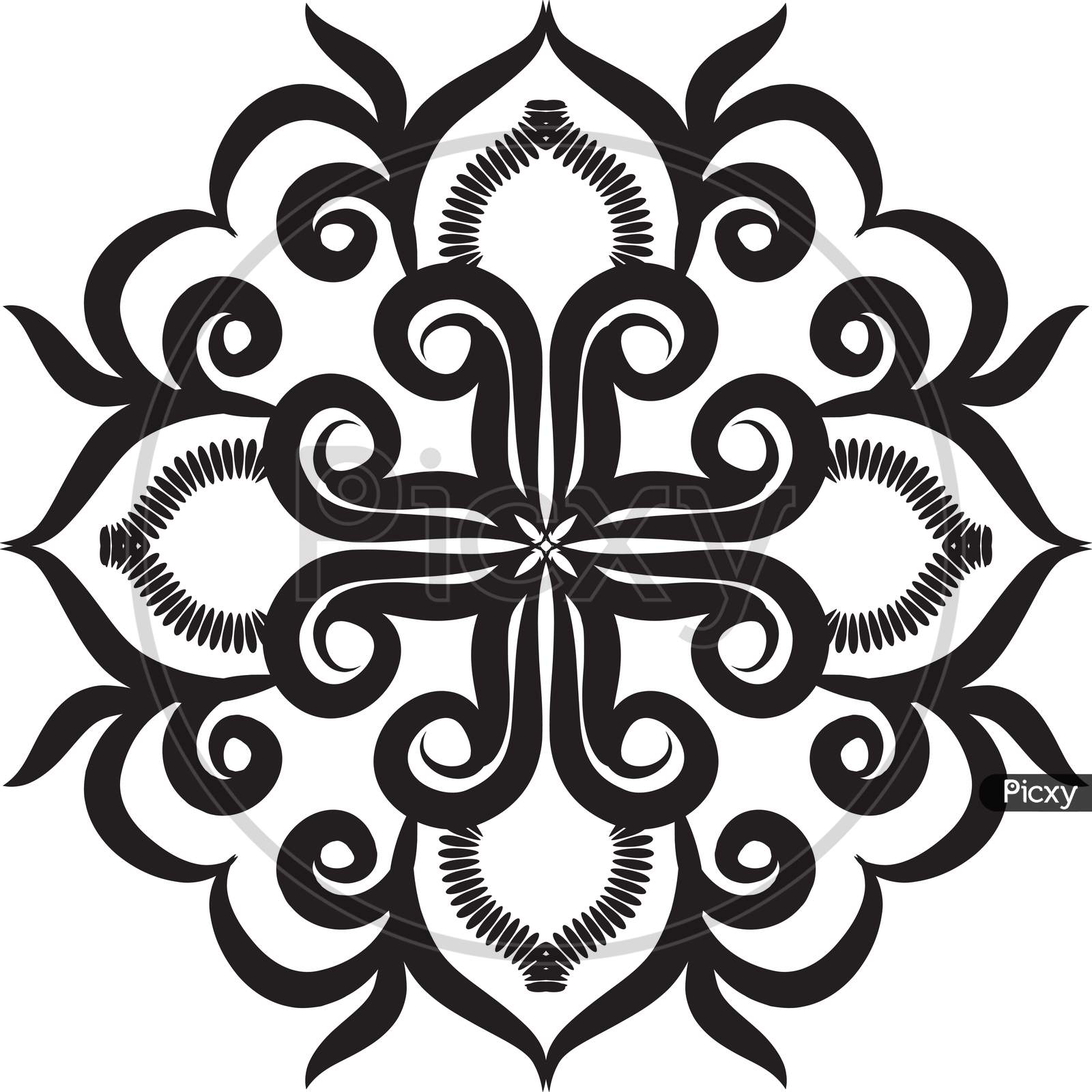 Black Mandalas - Clip Art Library