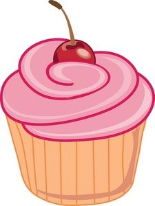 Sweet Cherry Cupcake - Delightful Dessert Illustration