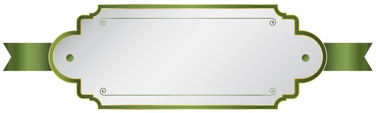 Elegant Green & Gold Decorative Banner Frame - Free Download
