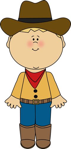 Cute Cowboy Boy Clip Art for Kids’ Activities & Printables