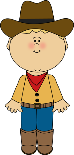 Cute Cowboy Boy Clip Art for Kids’ Activities & Printables