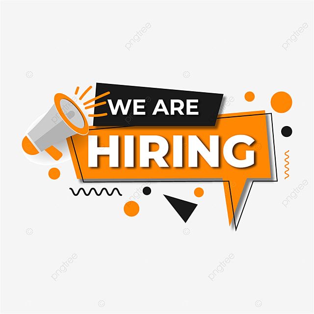 We Re Hiring Clipart PNG Images, Minimal We Are Hiring Flat Design ...