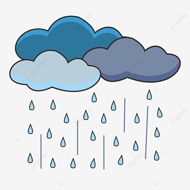 Rainy Weather Illustration - Free Clipart for Educational & Design Use