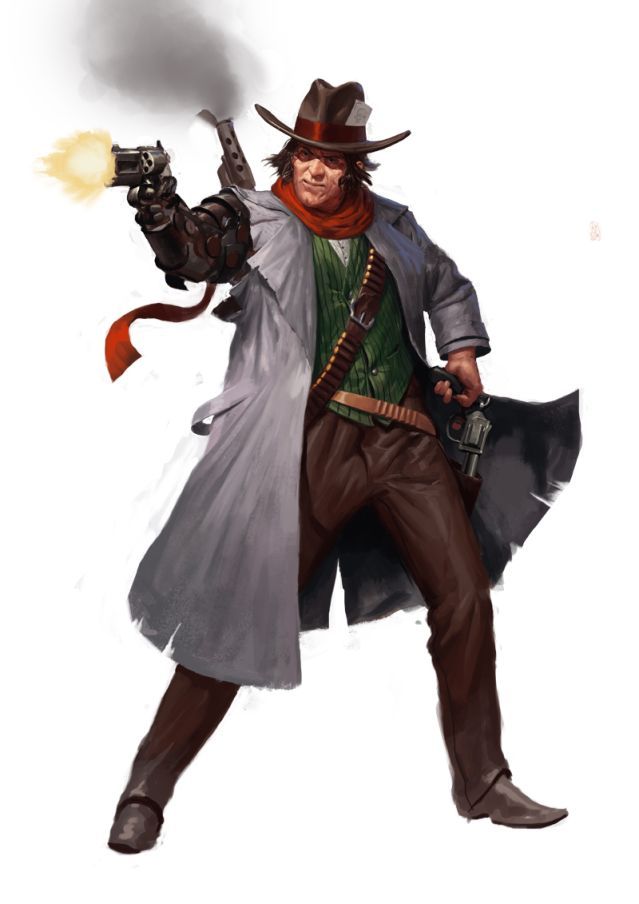 Gunslinger Character Art - Western Hero Illustration