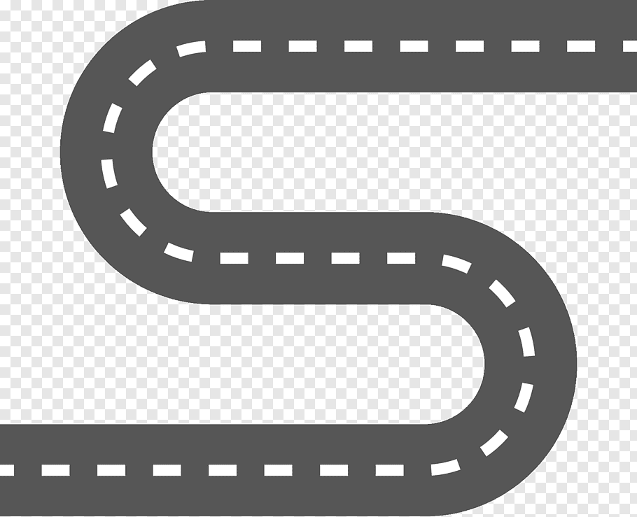 S-Curve Road Icon - Vector Graphic for Navigation and Transport Design