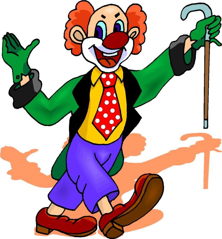 Classic Cartoon Clown Illustration - Free Clipart for Entertainment & Events