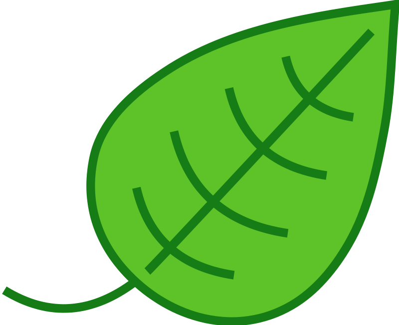 Eco-Friendly Leaf Icon - Sustainable Design Element for Websites