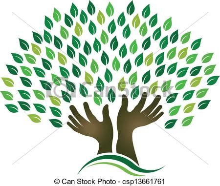 Eco-Friendly Tree Symbol - Sustainability & Environmental Protection Logo