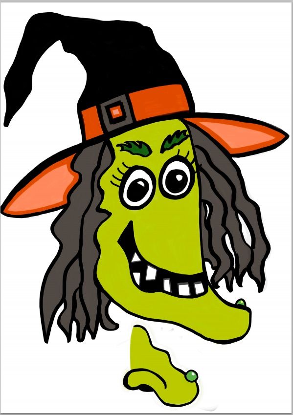 Cartoon Witch Nose - Witch Nose Clip Art Png,Cartoon Nose Png - Clip ...