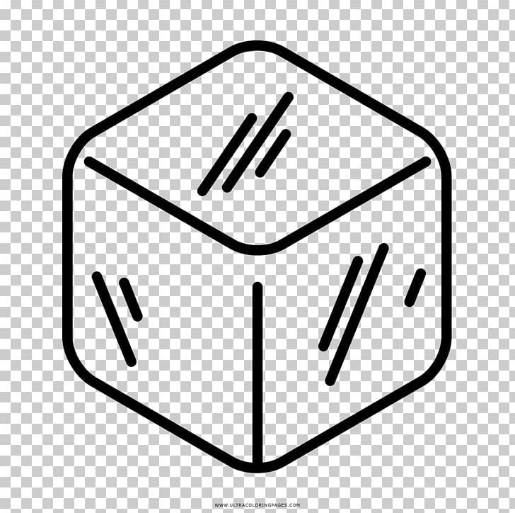 Line-art illustration of a 3D cube with diagonal striations on visible faces, on transparent background.