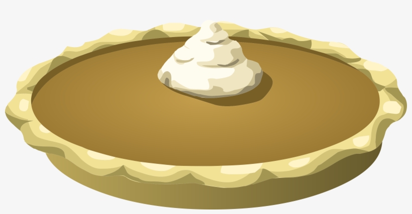 Classic pumpkin pie with fluted crust and whipped cream dollop on top.