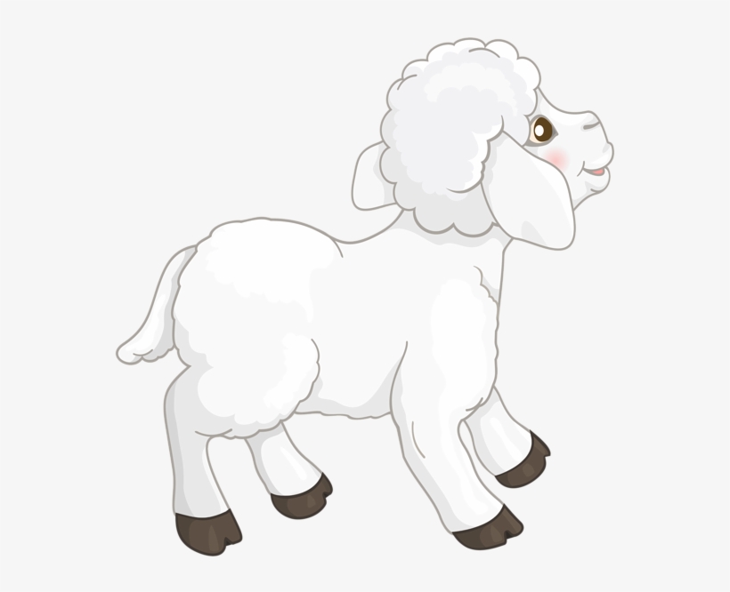Adorable Cartoon Lamb Illustration - Free PNG Clipart