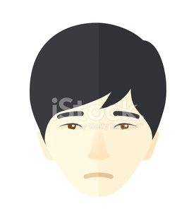 Neutral Expression Male Avatar - Free Vector Illustration for UI Design