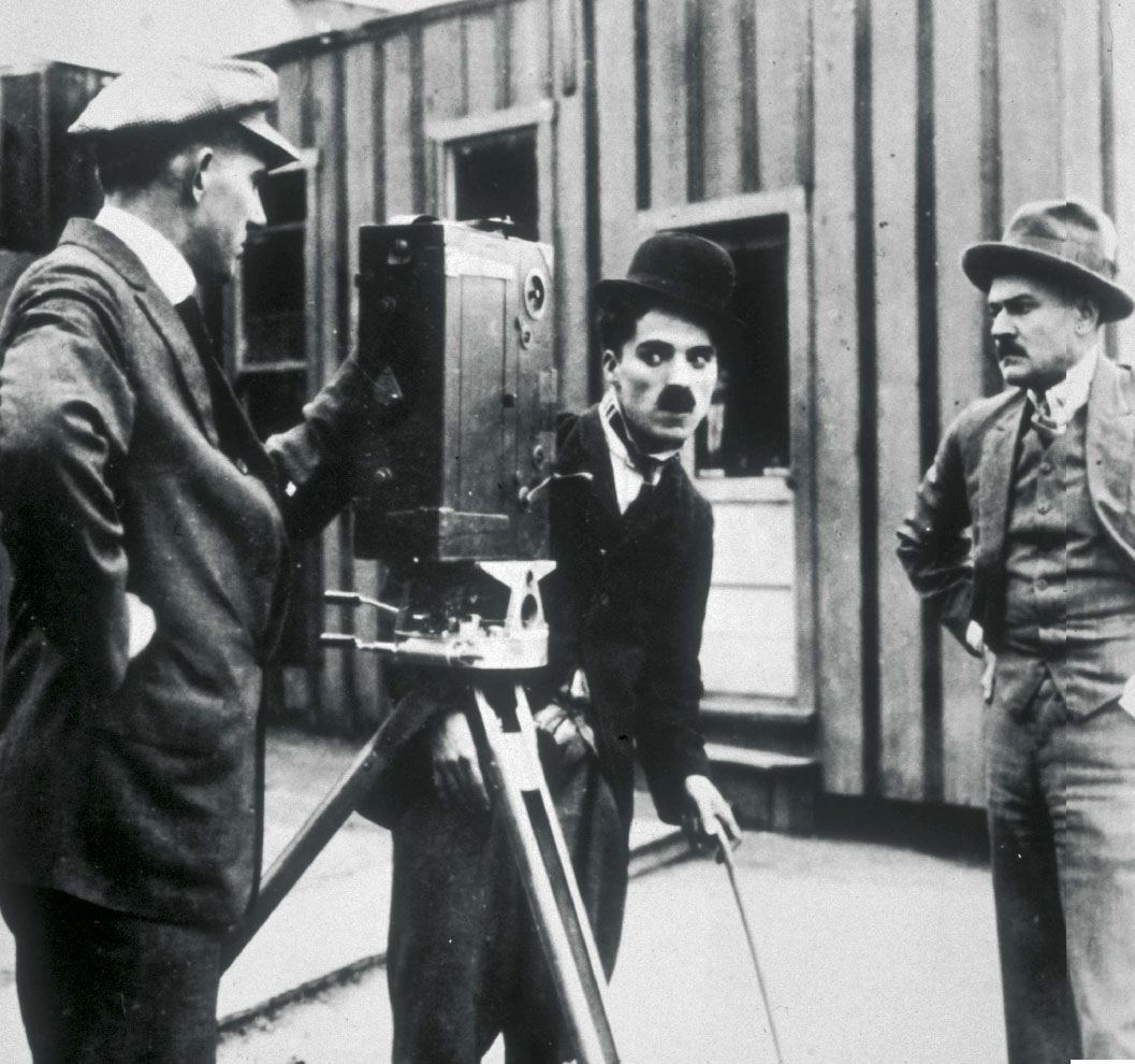 Charlie Chaplin Behind the Scenes - Early Film Production Photo