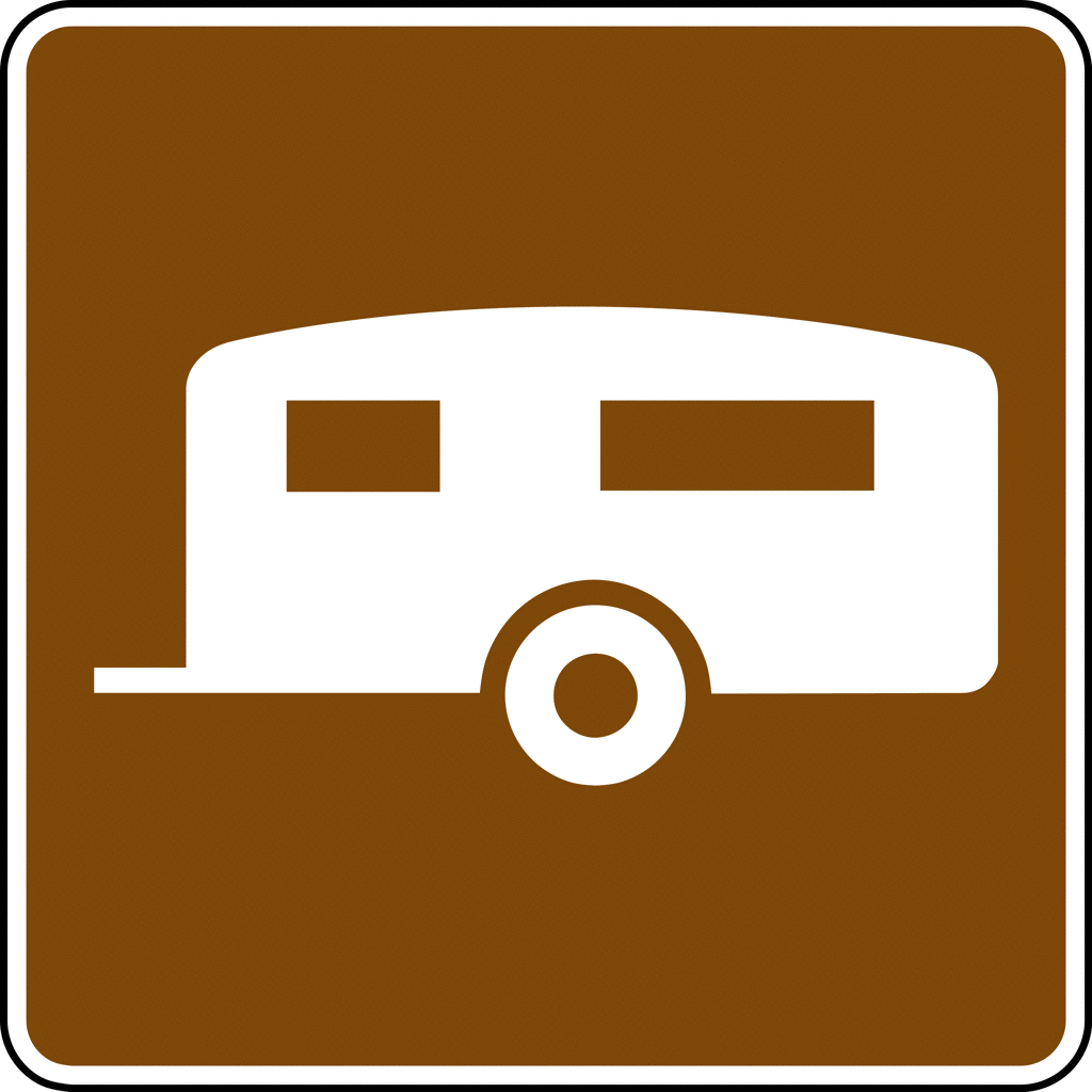RV Parking Signage - Official Symbol for Campgrounds and Rest Areas