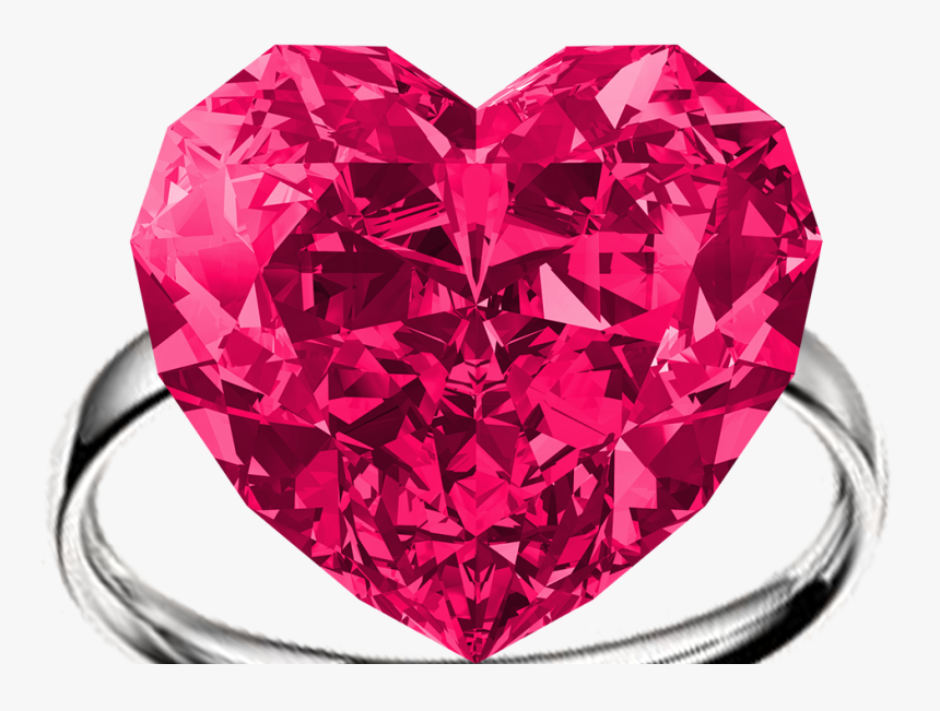 Pink Crystal Heart Png Clip Art Image - Blue Diamond Heart Shape - Clip ...