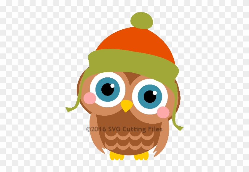 Cute Winter Owl SVG Cut Files PNG Owls Clipart Pink Owl - Clipart ...