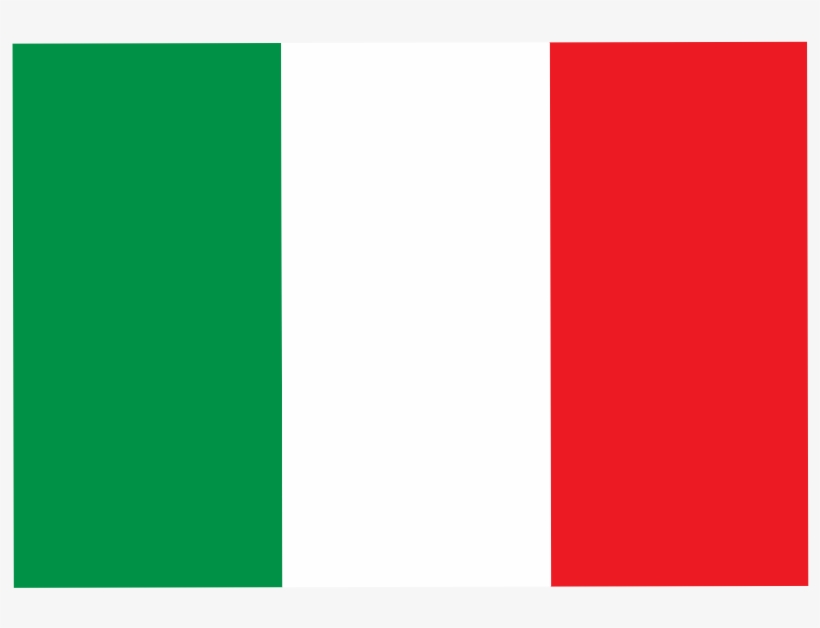 Italian national flag with vertical green, white, and red stripes.