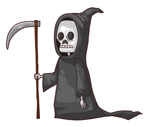 Halloween Grim Reaper SVG Files - Vector Images Clipart -Cutting Files ...