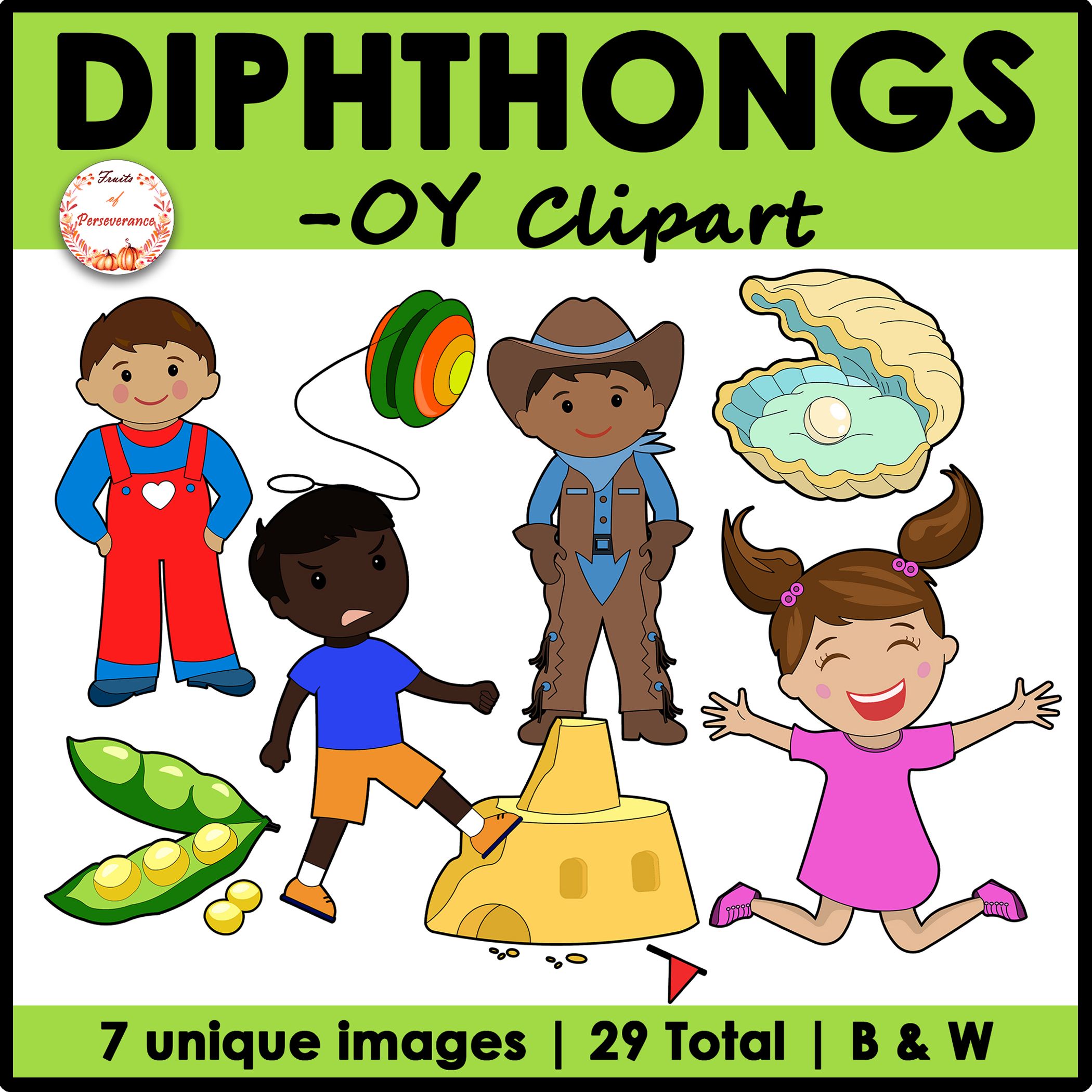 Diphthongs -oy Clipart for Phonics Learning | Fruits of Perseverance