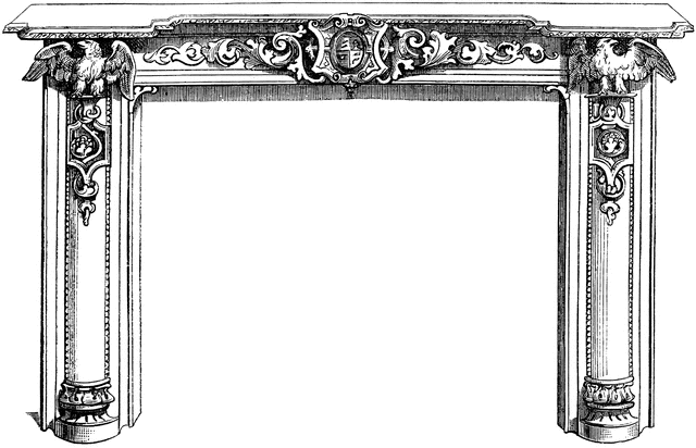 Neoclassical Fireplace Mantel Design - Elegant Architectural Detailing