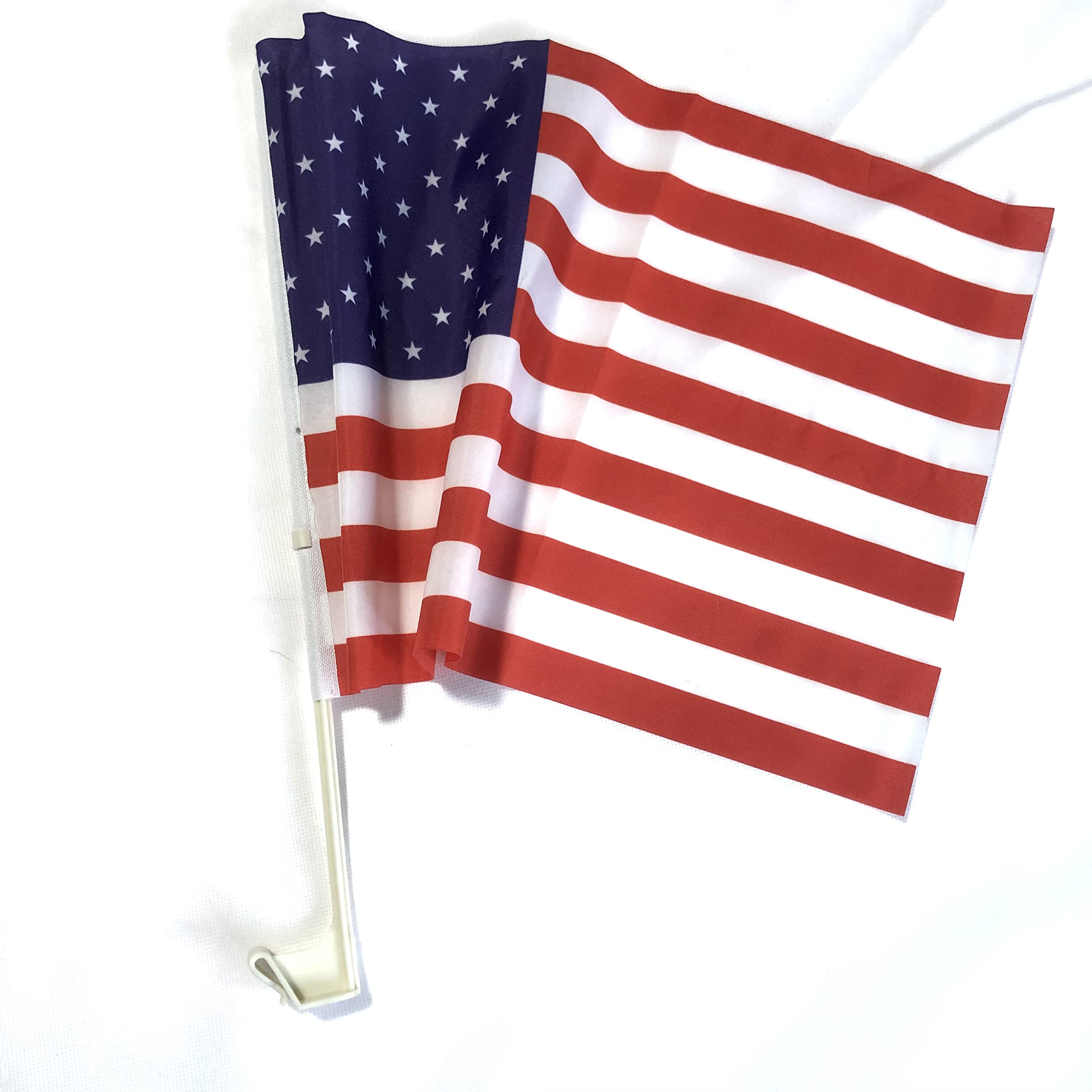 Car Window American Flag - Patriotic Vehicle Accessory