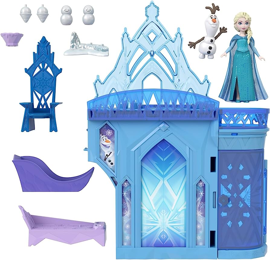Frozen Ice Castle Playset with Elsa & Olaf - Interactive Toy Set for Kids