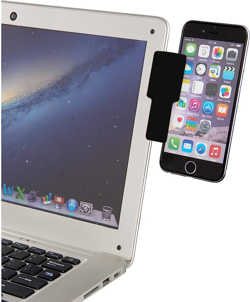 Laptop Phone Holder - Securely Mount Your iPhone for Multitasking