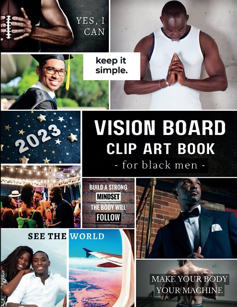 Vision Board Clip Art Book for Black Women: Pictures and Quotes
