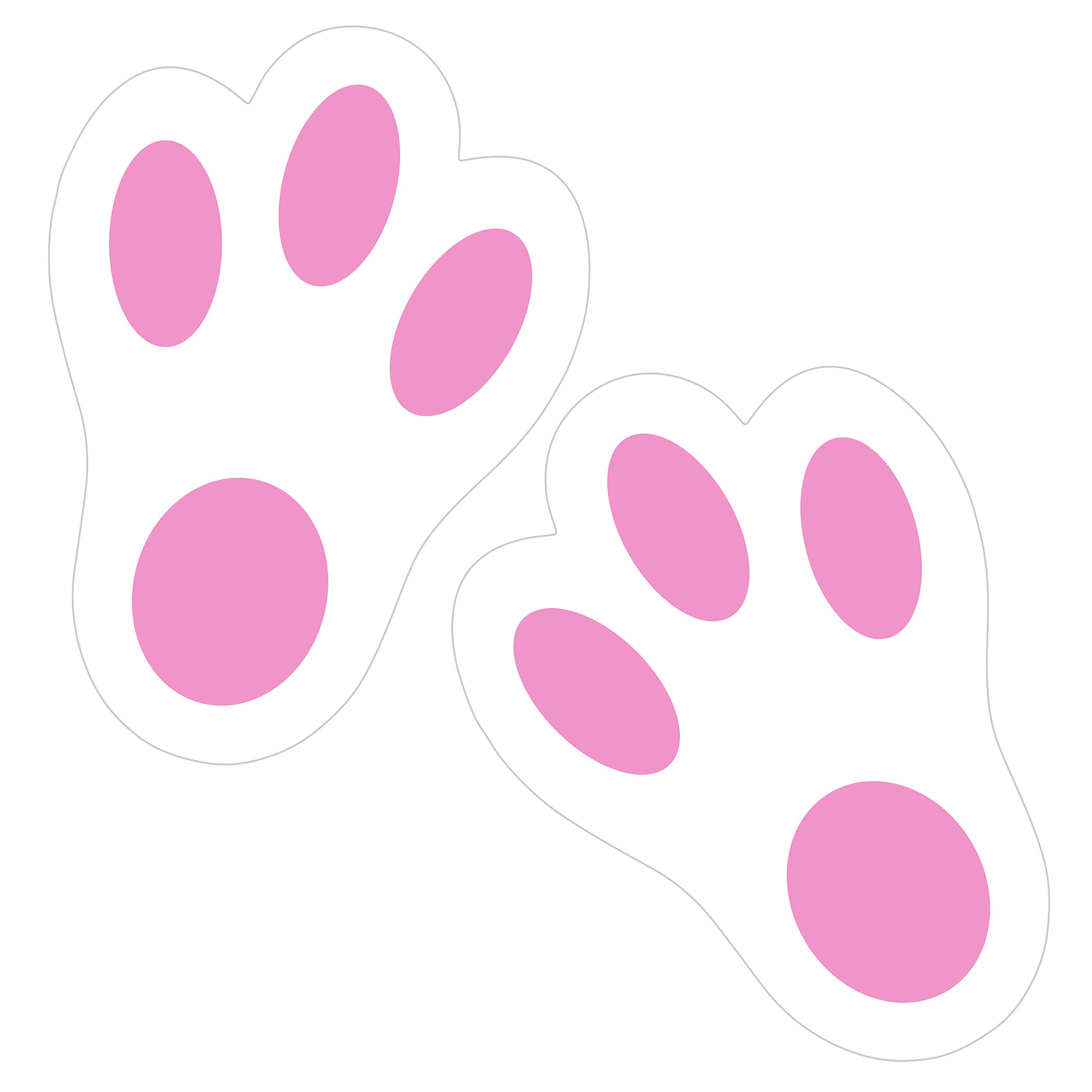 Clipart Library KUUQA Easter Bunny Footprint Rabbit Feet for Kids ...