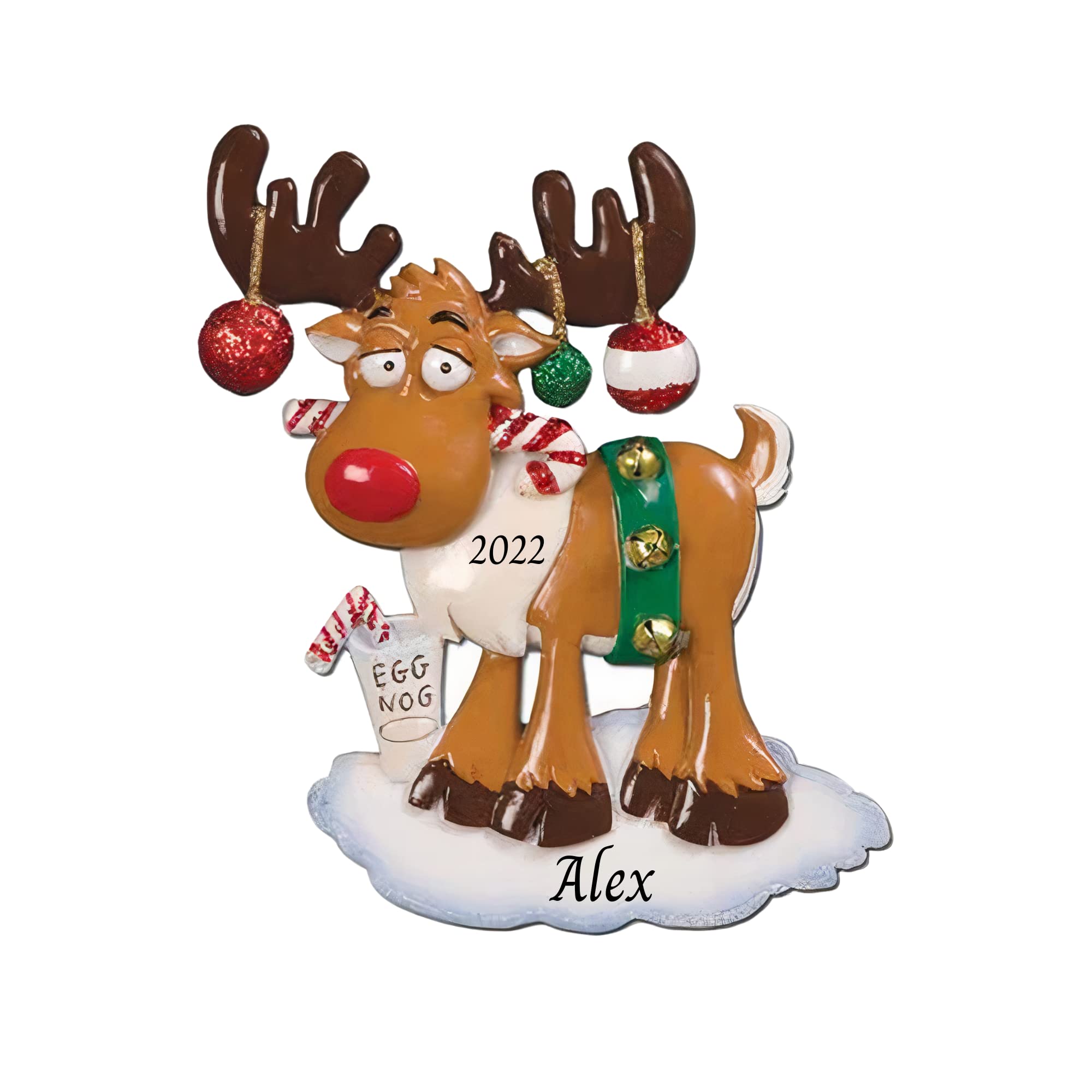 Cute And Funny Christmas Moose Royalty Free SVG, Cliparts, Vectors ...