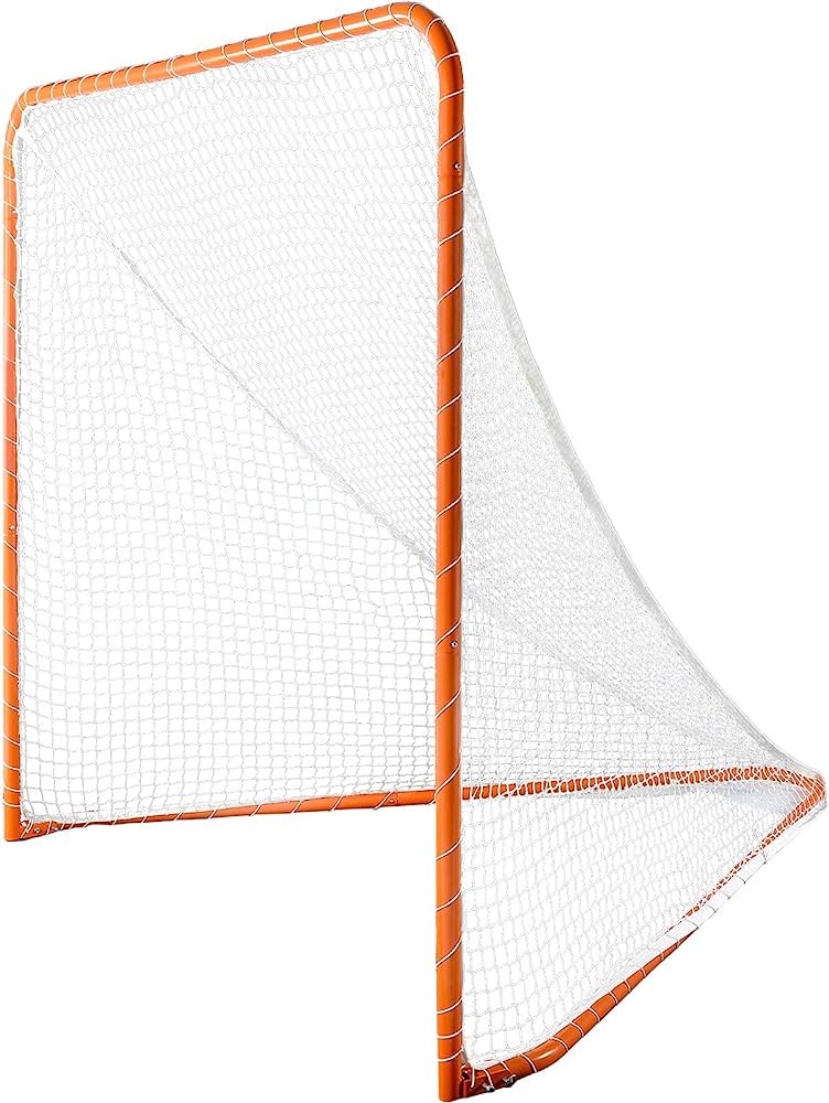 Official Size 6 ft 18 gauge Steel Lacrosse Goal, easy assembly and