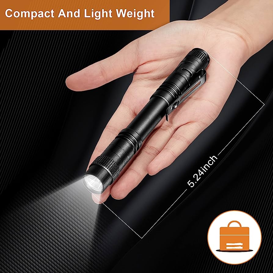 Rechargeable Flashlight, Maspost Magnetic Flashlights with Clip