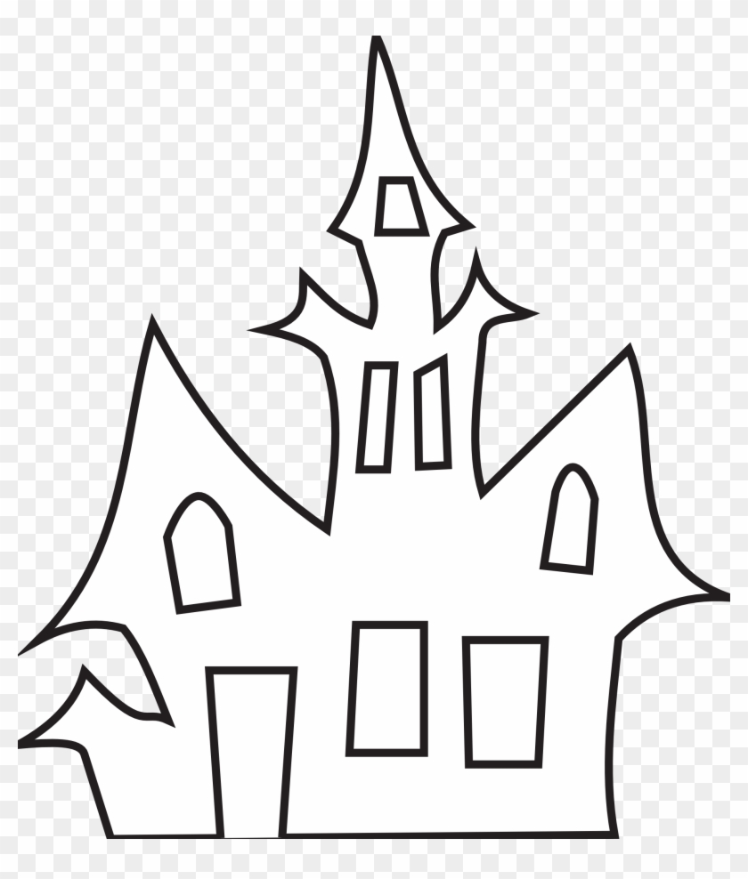 Haunted House Coloring Page - Free Printable for Halloween Fun