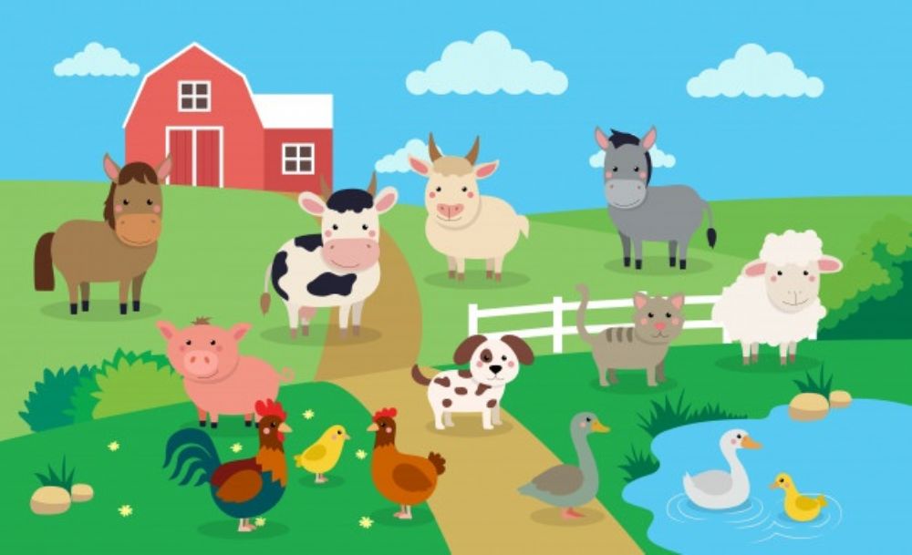 kindergarten farms - Clip Art Library