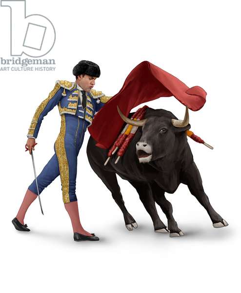bullfighting clipart