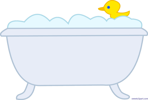 Premium Vector | Little kid take a bath in the bathtub - Clip Art Library