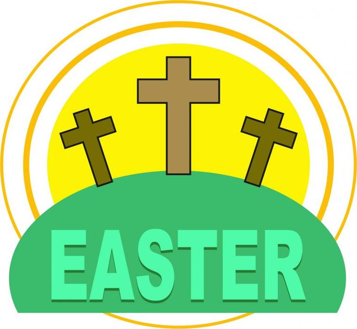 Premium Vector | Religious easter clipart crosses, eggs, spring - Clip ...