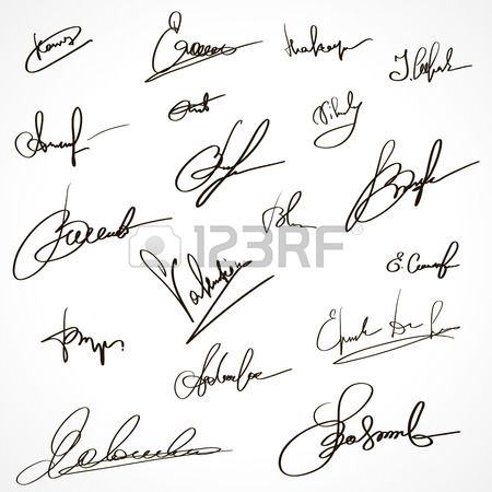 autographs - Clip Art Library