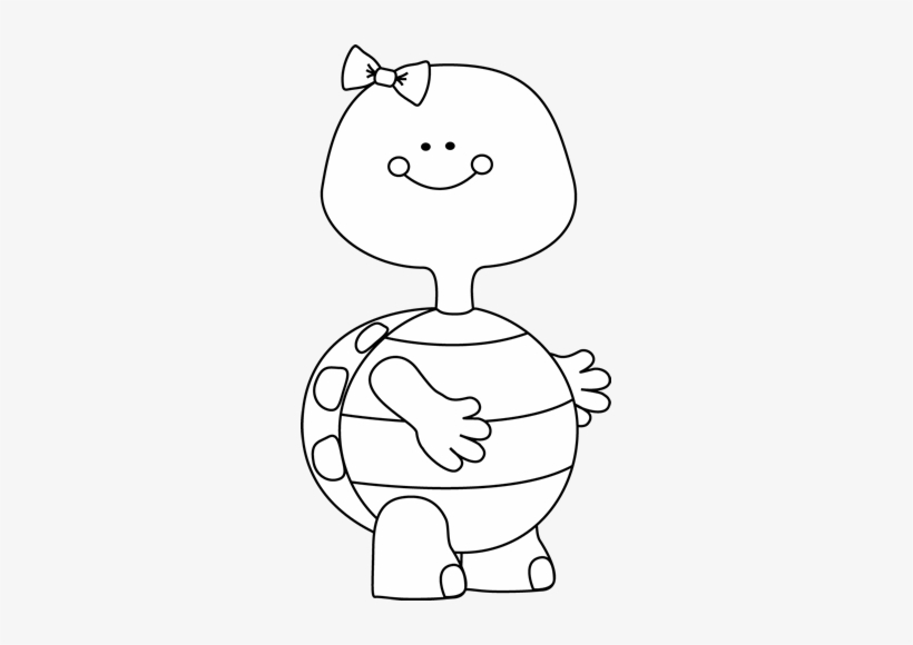 Cute Turtle Girl Coloring Page - Free Printable for Kids