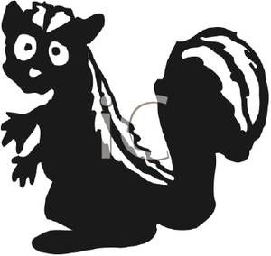 Cartoon Skunk Illustration - Free Clip Art for Educational and Creative Use