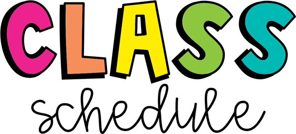 Colorful block letters spelling "CLASS" on a black background.