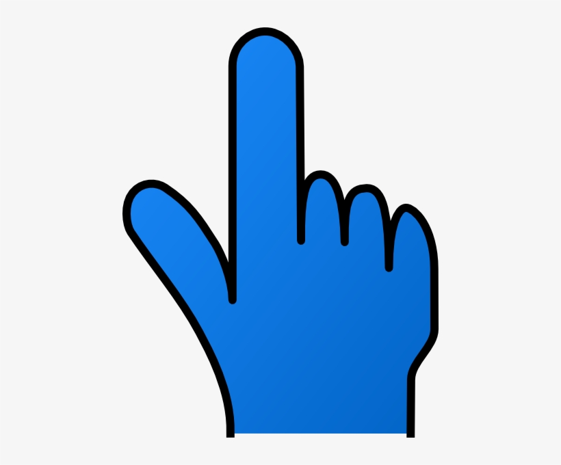 Finger Pointing Down Clip Art Transparent PNG - 516x597 - Free - Clip ...