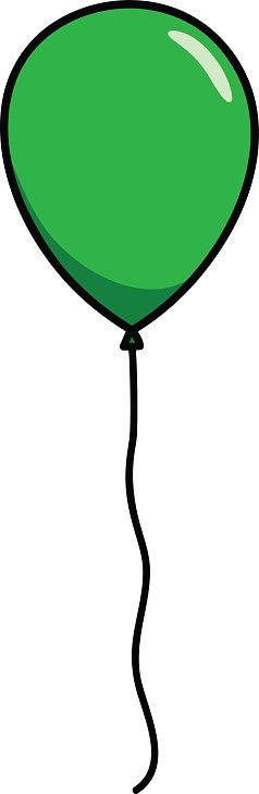 Green Balloon Illustration - Free Clipart for Celebrations & Design