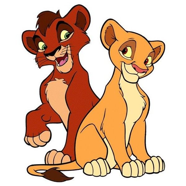 Simba and Nala as Cubs - The Lion King Classic Artwork