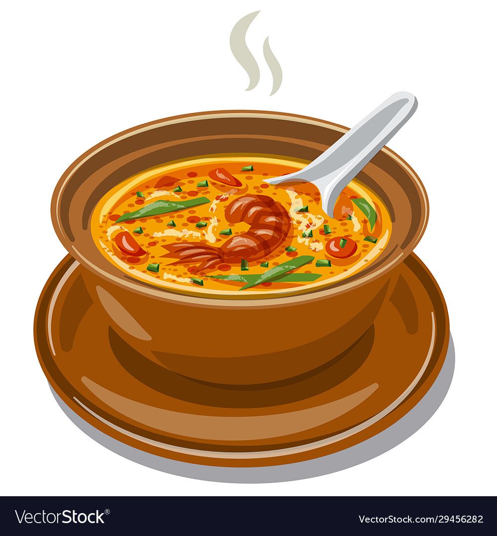 Freehand Drawn Cartoon Bowl Of Soup Royalty Free SVG, Cliparts - Clip ...