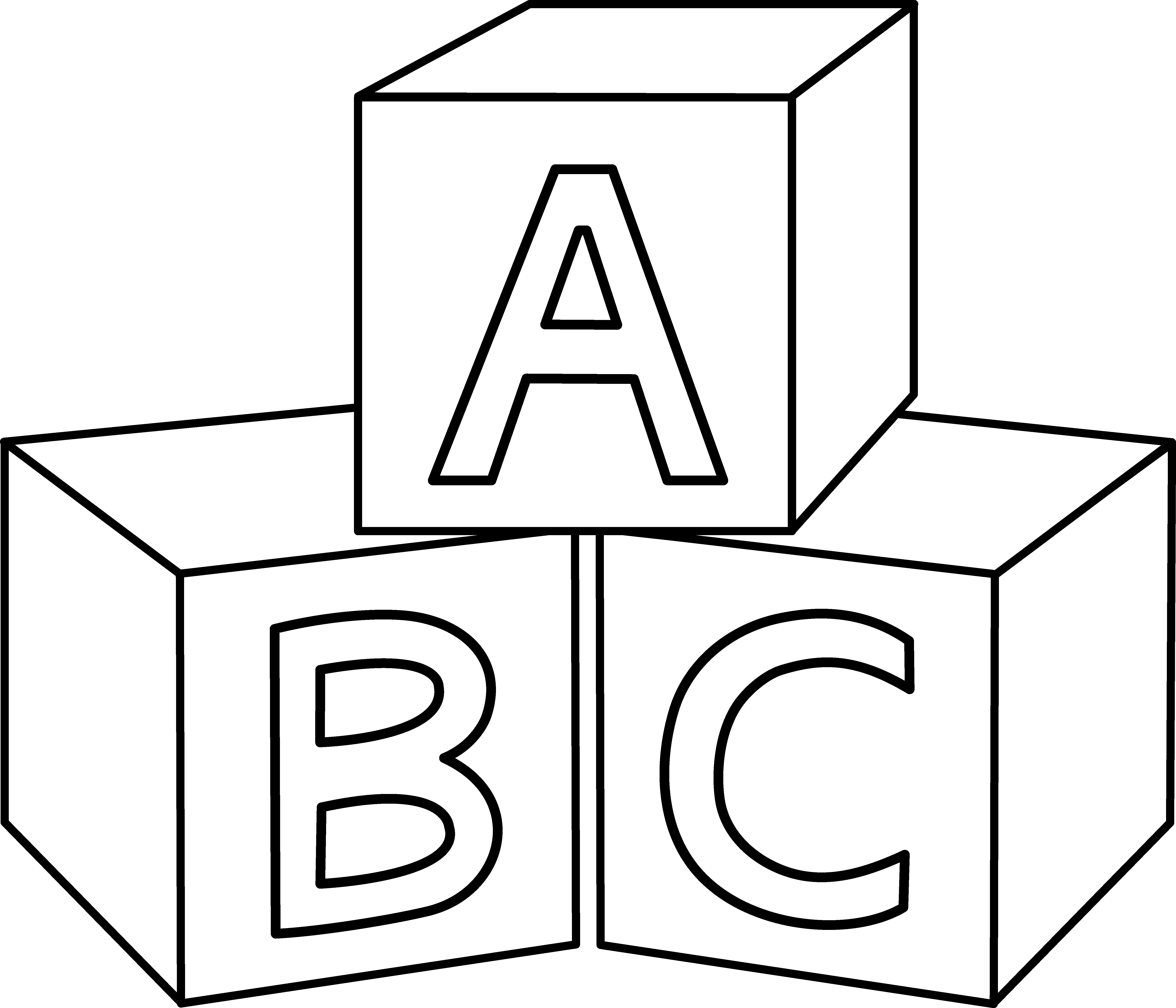 ABC Blocks Illustration - Educational Alphabet Learning Tool